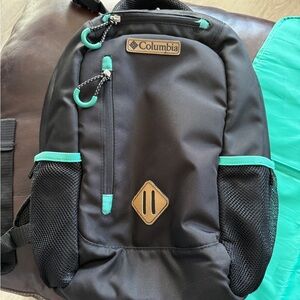 Columbia Black and Turquoise Diaper Bag